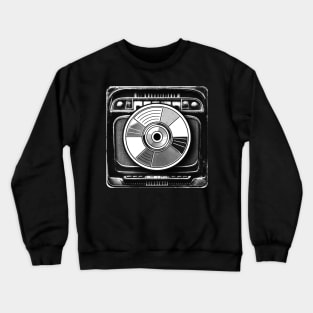 Vintage radio in monochrome Crewneck Sweatshirt